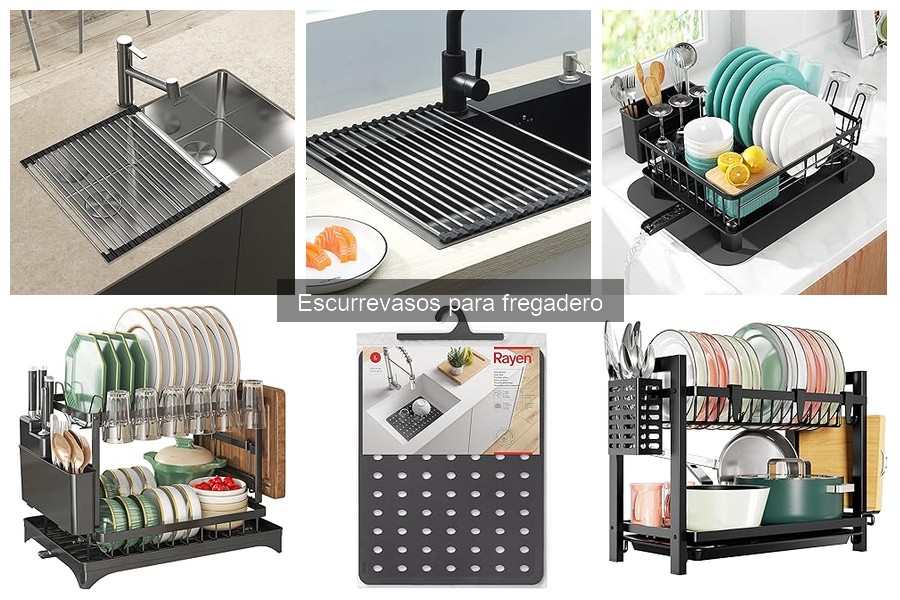 Accesorios esenciales para escurrevasos en tu fregadero