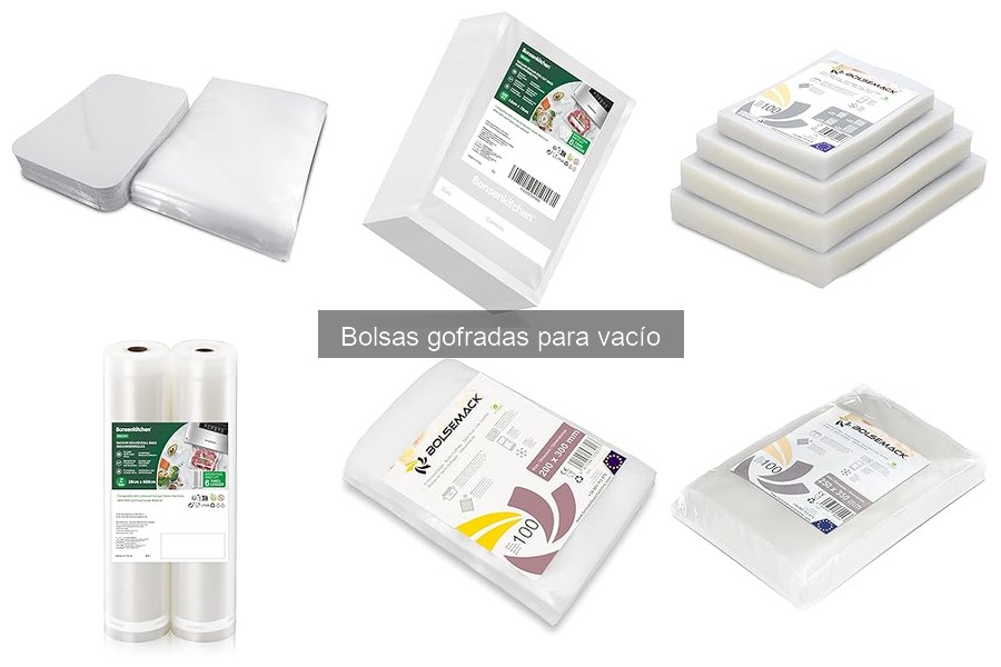 Almacena alimentos como un experto en bolsas gofradas al vacío