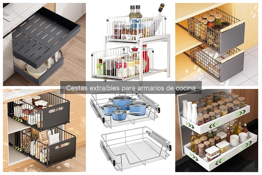 Alternativas a cestas extraíbles para armarios de cocina