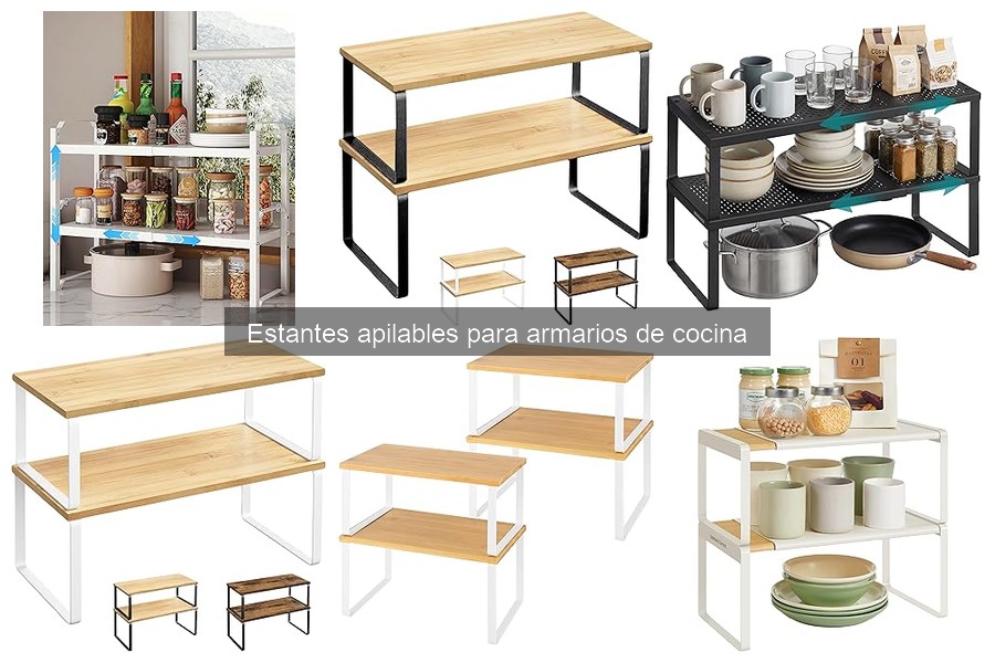 Alternativas a estantes apilables para armarios de cocina