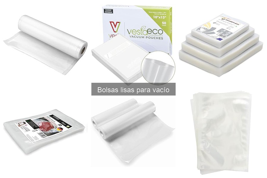 Alternativas a las bolsas lisas para vacío en conservación