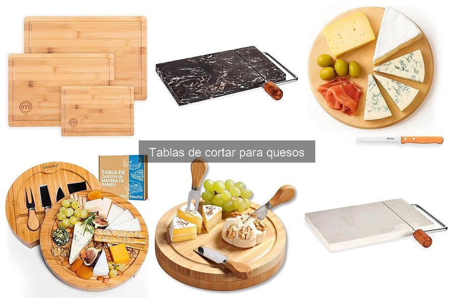 Alternativas a las tablas de cortar para quesos irresistibles