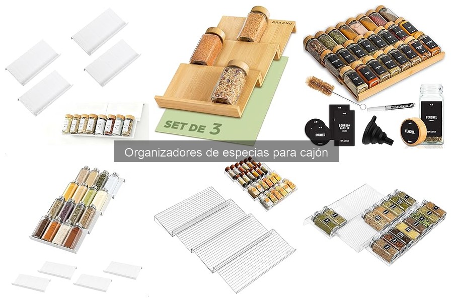Alternativas a los organizadores de especias para cajón
