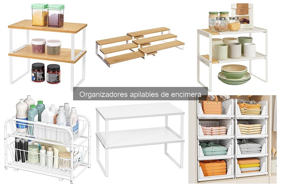 Alternativas a organizadores apilables de encimera