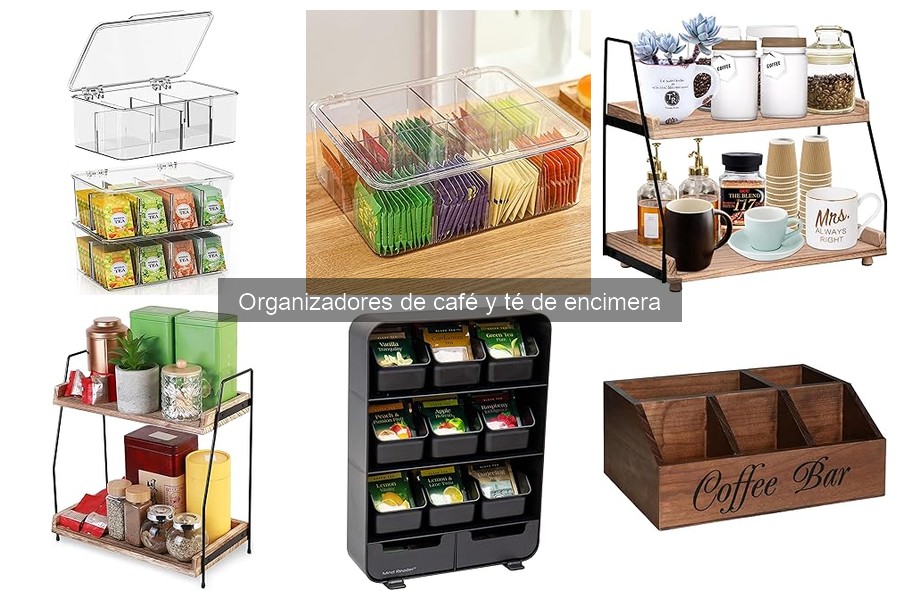 Alternativas a organizadores de café y té en encimera