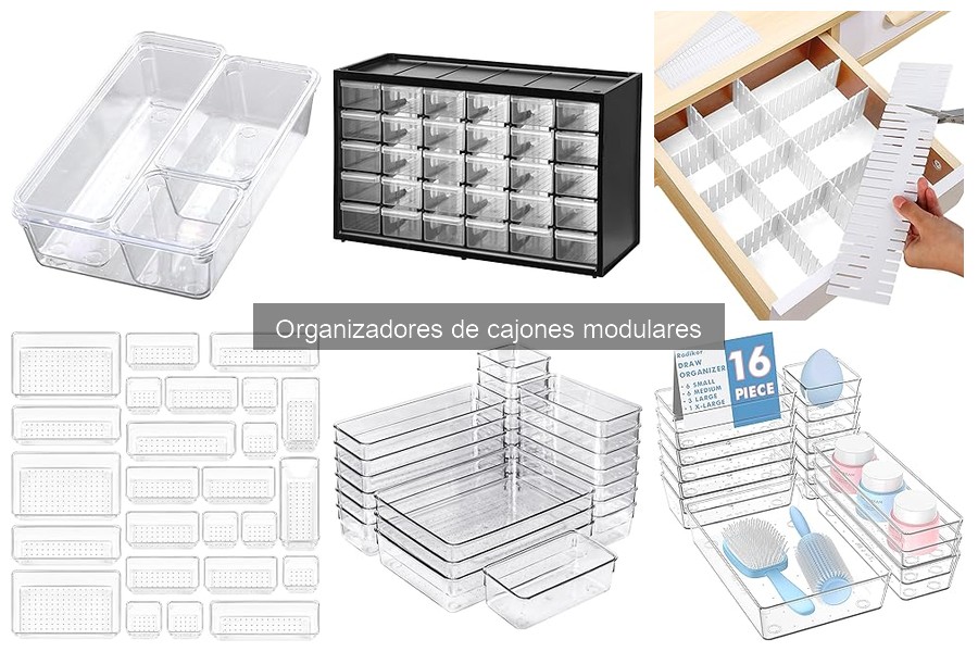Alternativas a organizadores de cajones modulares: opciones útiles