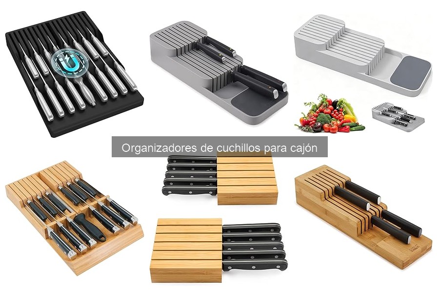 Alternativas a organizadores de cuchillos para cajón