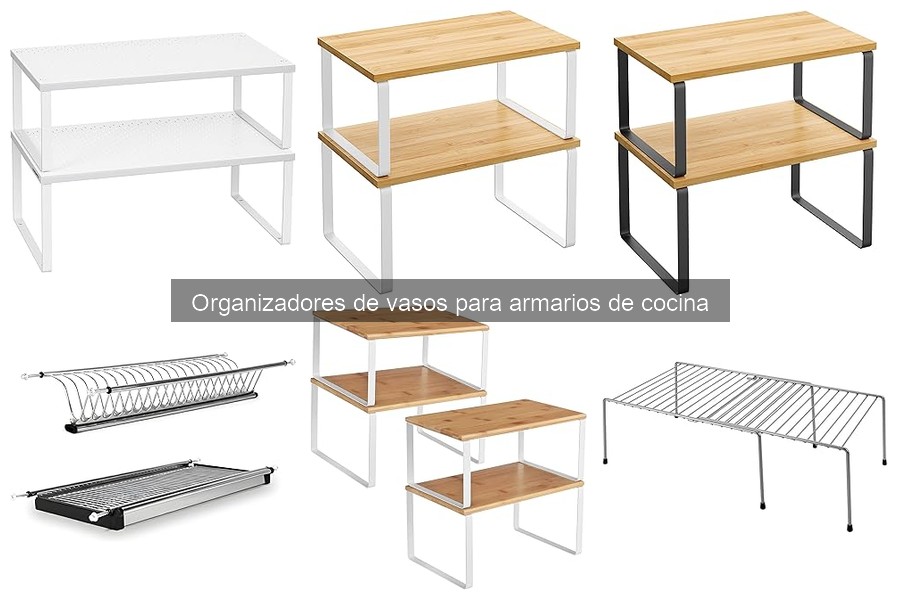 Alternativas a organizadores de vasos en armarios de cocina