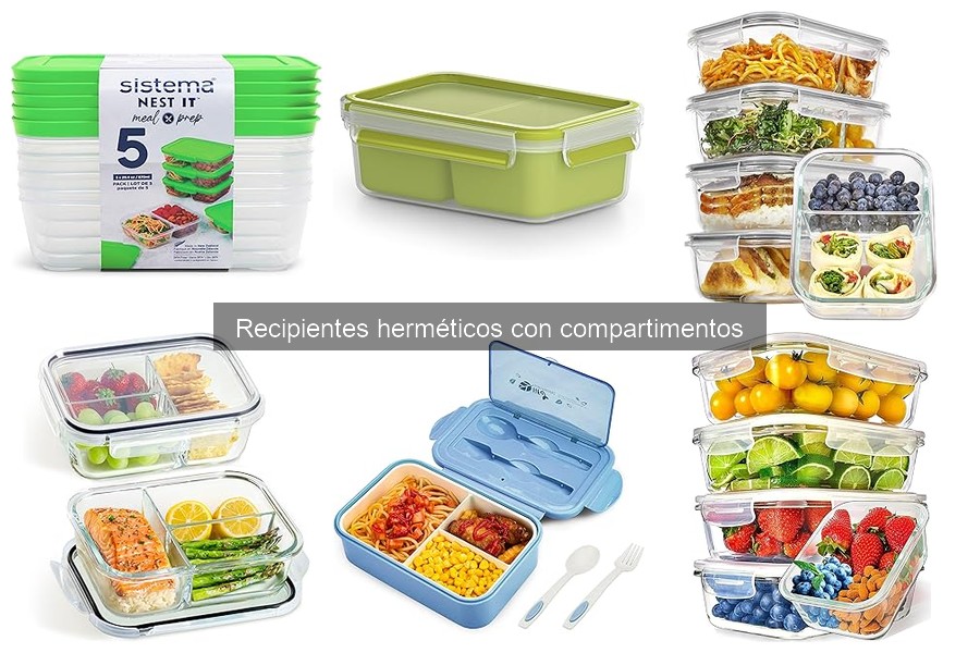 Alternativas a recipientes herméticos con compartimentos