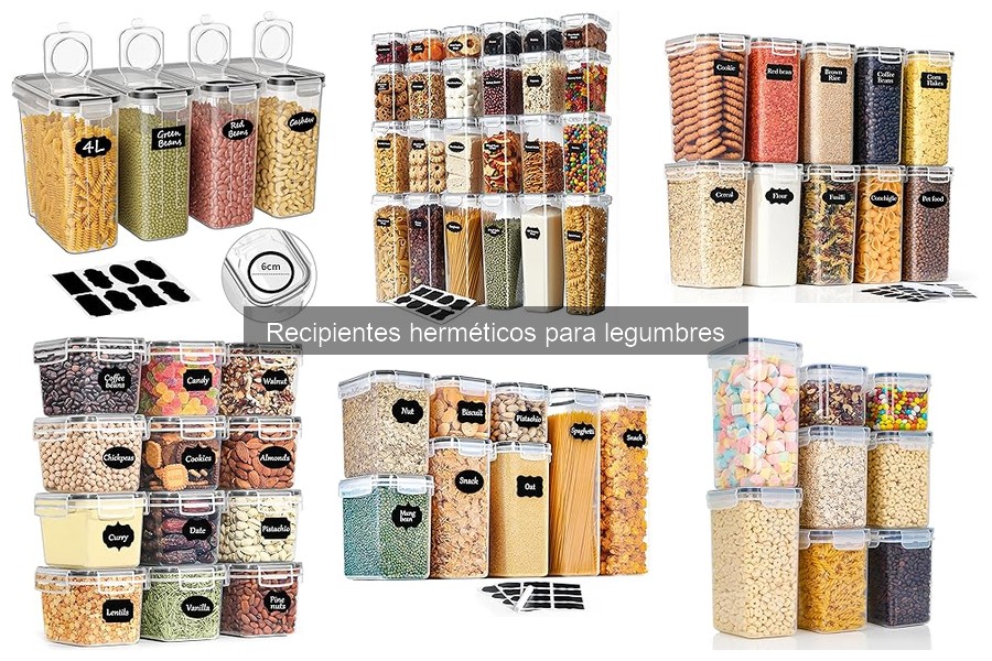 Alternativas a recipientes herméticos para legumbres