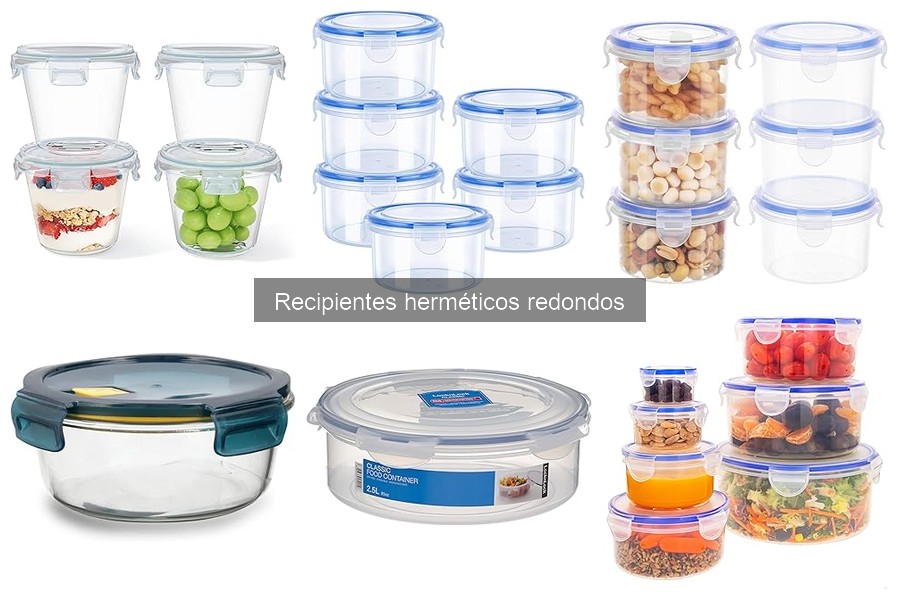 Alternativas a recipientes herméticos redondos para almacenamiento