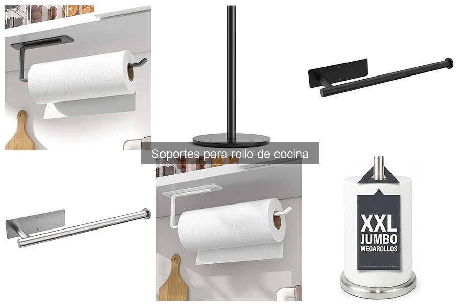 Alternativas creativas a los soportes para rollo de cocina