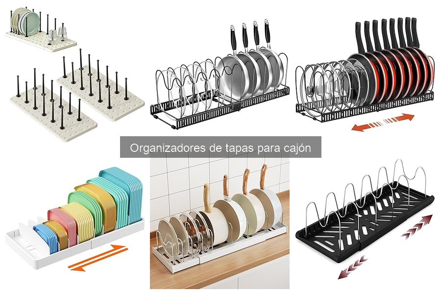 Alternativas creativas a organizadores de tapas para cajón
