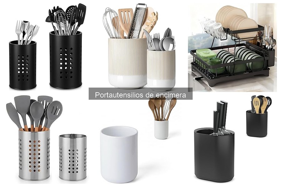 Alternativas creativas a portautensilios de encimera