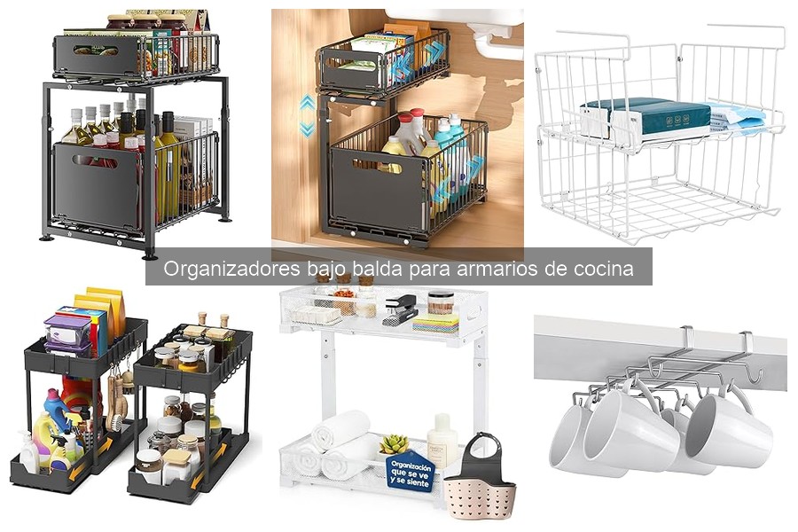 Alternativas Innovadoras a Organizador Bajo Balda en Cocina