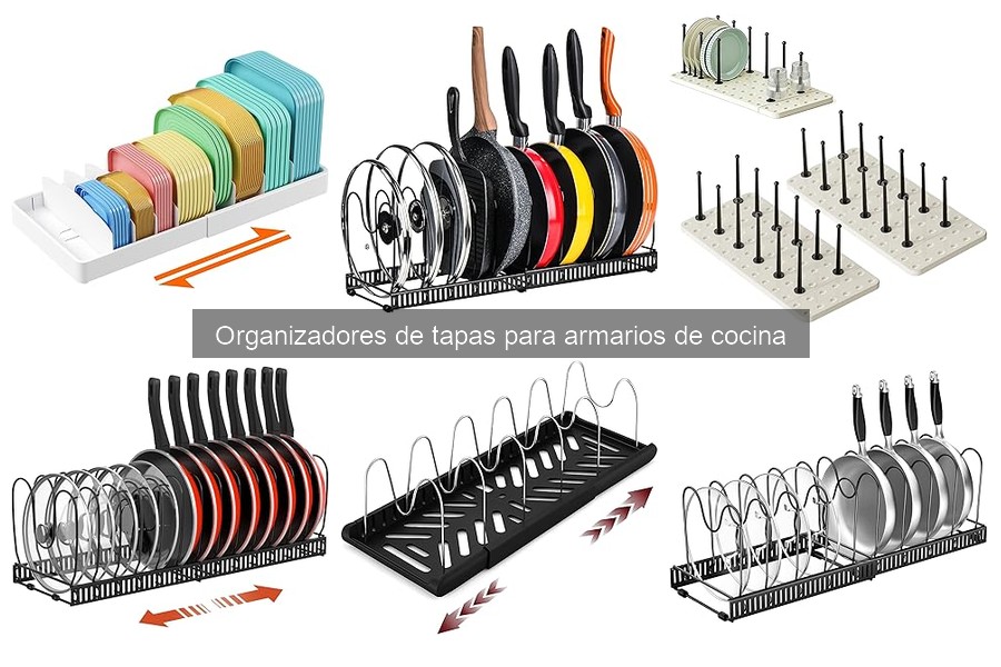 Alternativas innovadoras a organizadores de tapas de cocina