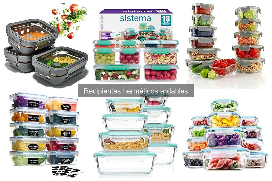 Cómo apilar eficientemente recipientes herméticos