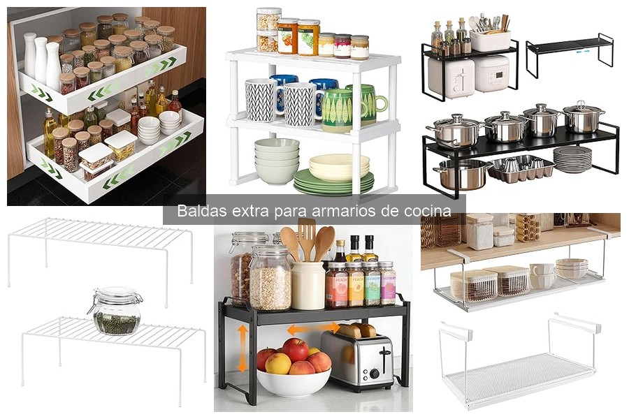 Cómo elegir la mejor balda extra para tu armario de cocina
