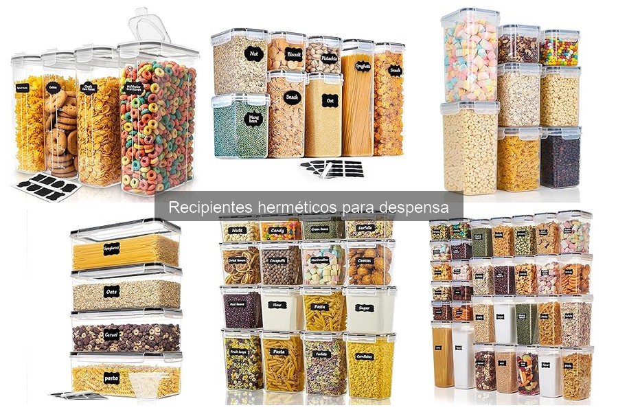 Cómo elegir recipientes herméticos para tu despensa