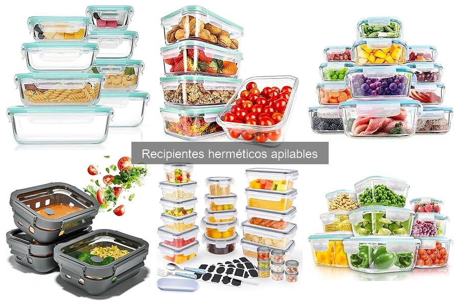 Cómo usar recipientes herméticos apilables eficazmente
