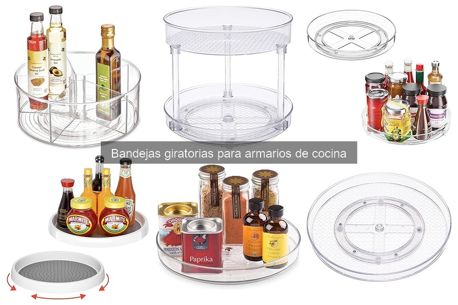 Comparativa de bandejas giratorias para cocina: mejores marcas