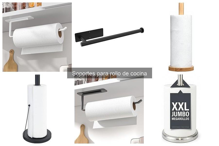 Comparativa de materiales en soportes para rollo de cocina