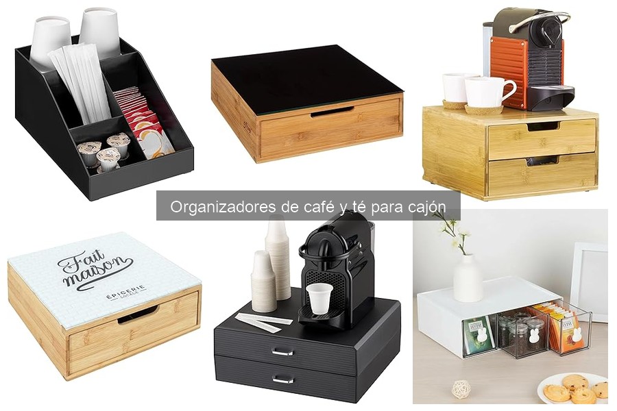 Comparativa de organizadores de café y té de varias marcas