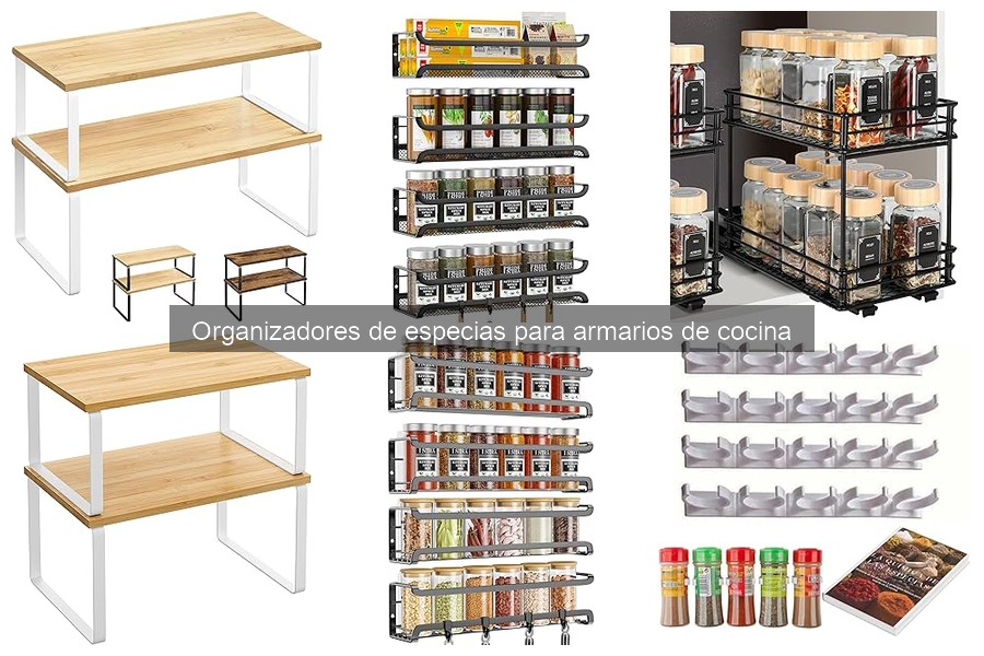 Comparativa de Organizadores de Especias: Madera, Plástico y Metal