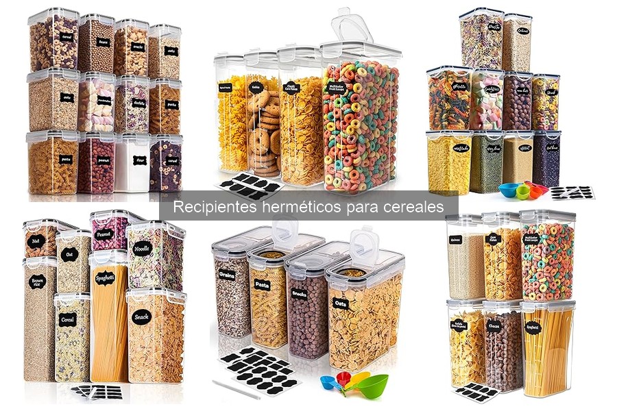 Comparativa de recipientes herméticos para cereales: plástico vs vidrio