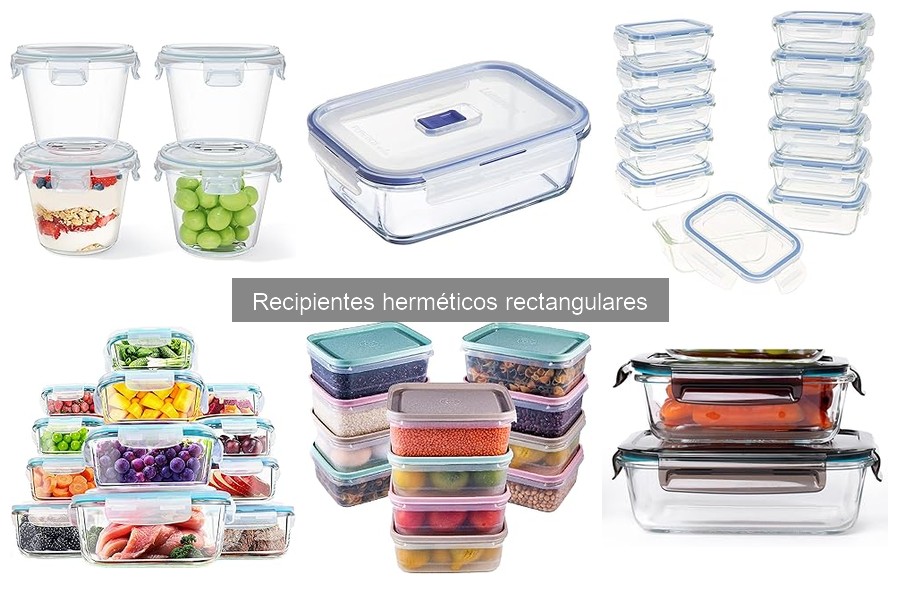 Comparativa de recipientes herméticos rectangulares de marcas
