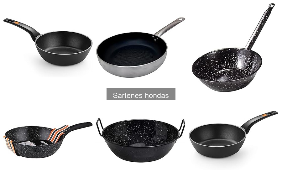 Comparativa de sartenes hondas: acero inoxidable vs. antiadherentes