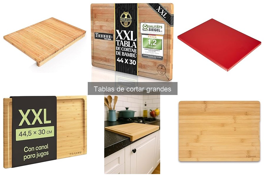 Comparativa de Tablas de Cortar Grandes: Madera vs Plástico