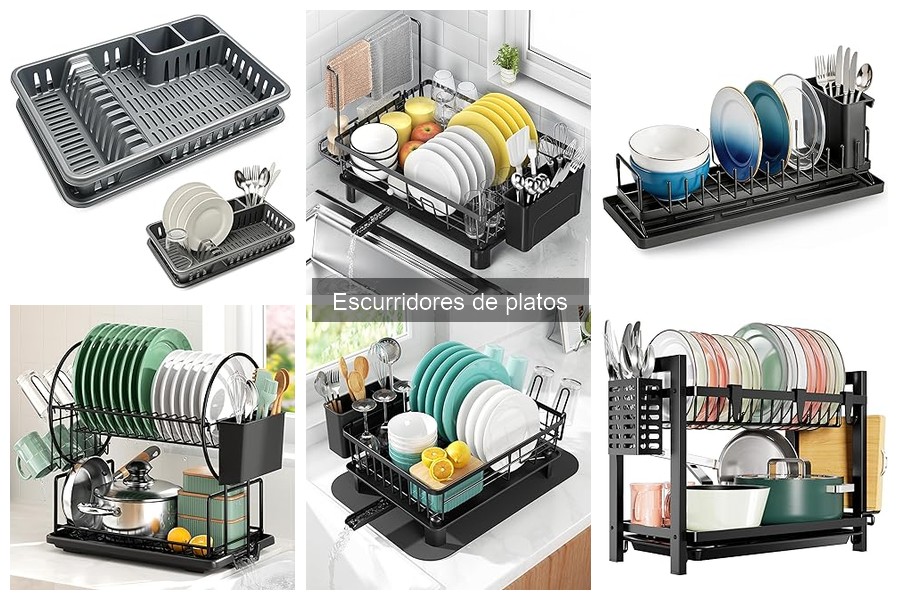 Comparativa: Escurridores de Platos de Acero Inoxidable y Plástico