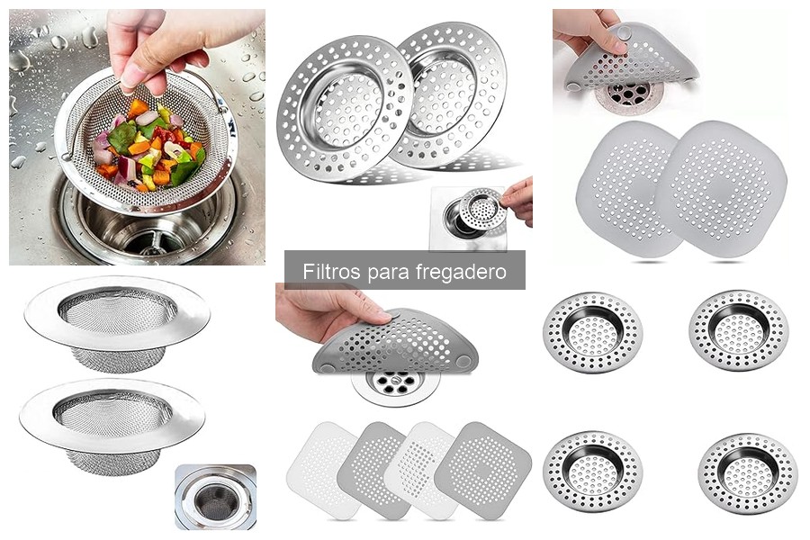 Comparativa: Filtros para fregadero de acero inoxidable vs plástico