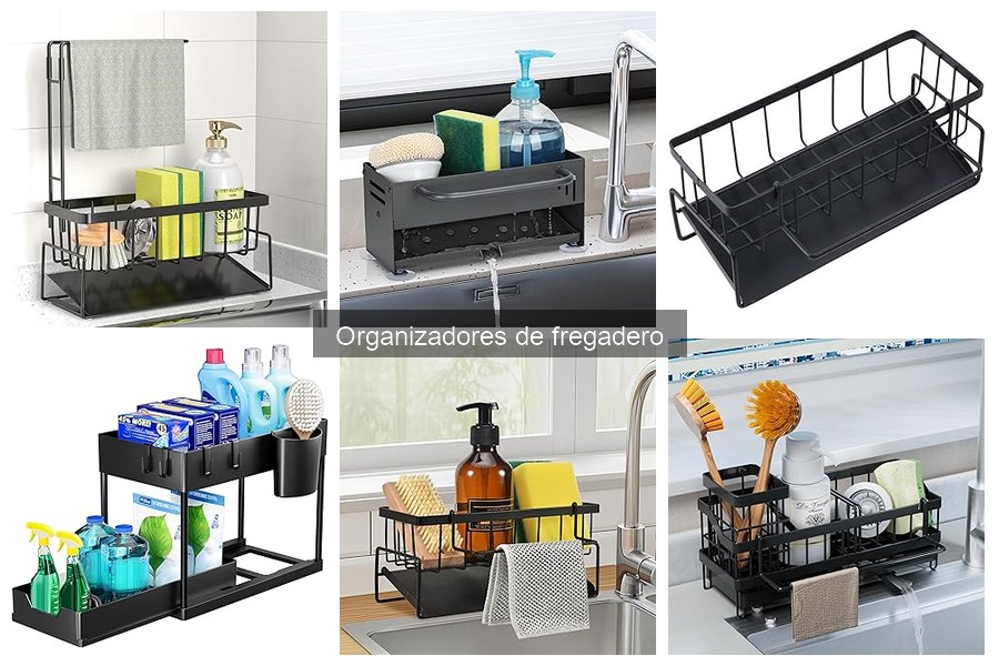 Comparativa: Organizadores de fregadero de acero inoxidable vs. plástico