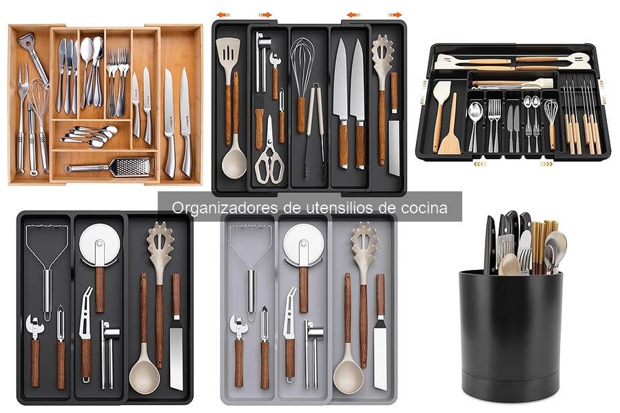 Comparativa: Organizadores de utensilios de cocina de madera vs. plástico