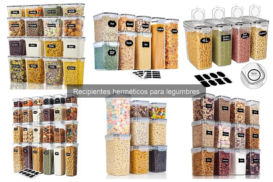 Comparativa: Recipientes herméticos vs no herméticos para legumbres