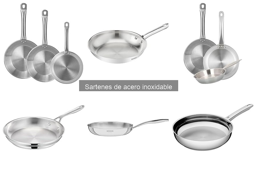 Comparativa: Sartenes de Acero Inoxidable vs Antiaderentes