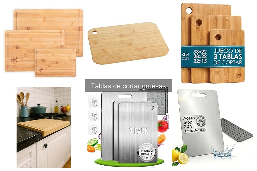 Comparativa: Tablas de Cortar Gruesas de Madera vs Plástico