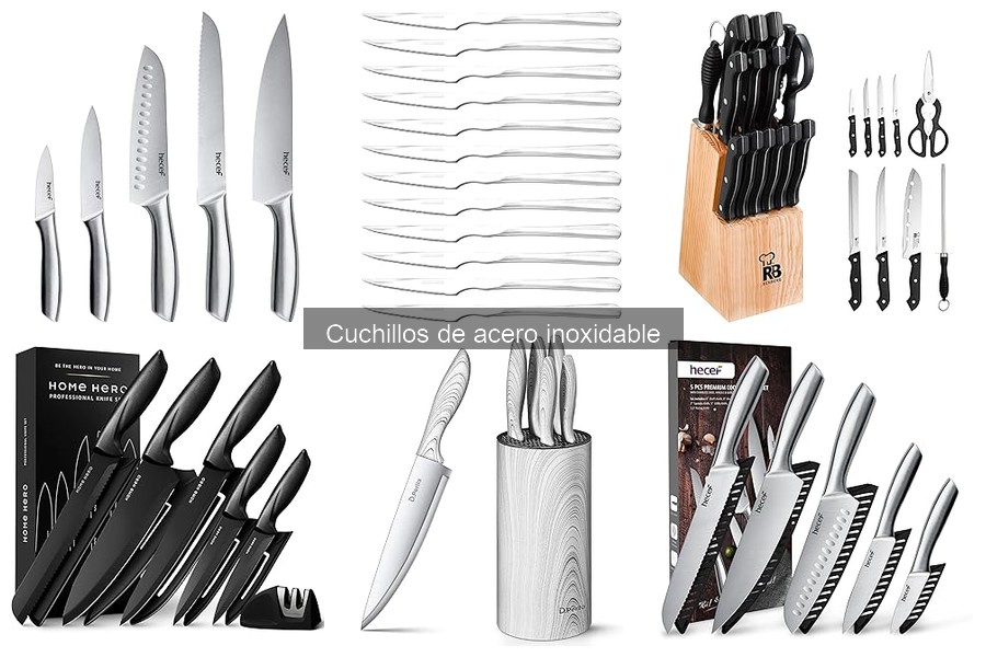 Cuchillos de acero inoxidable: características y beneficios