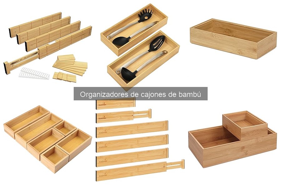 Descubre qué son los organizadores de cajones de bambú