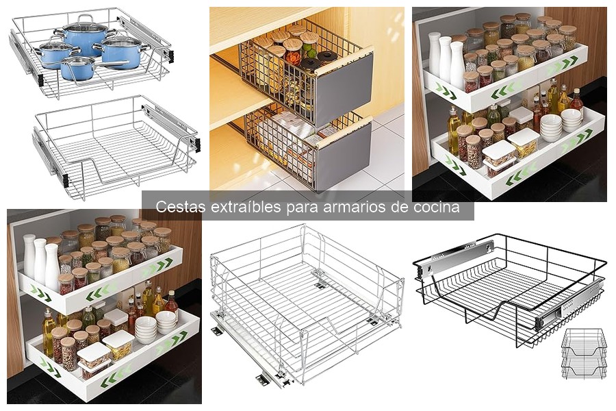 Dónde comprar cestas extraíbles para armarios de cocina