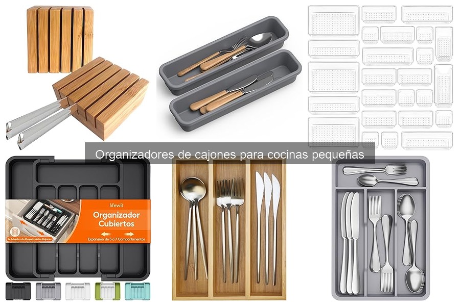 Dónde comprar organizadores de cajones para cocinas pequeñas