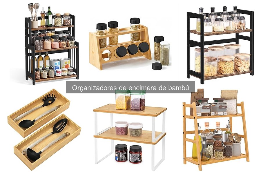 Dónde comprar organizadores de encimera de bambú baratos