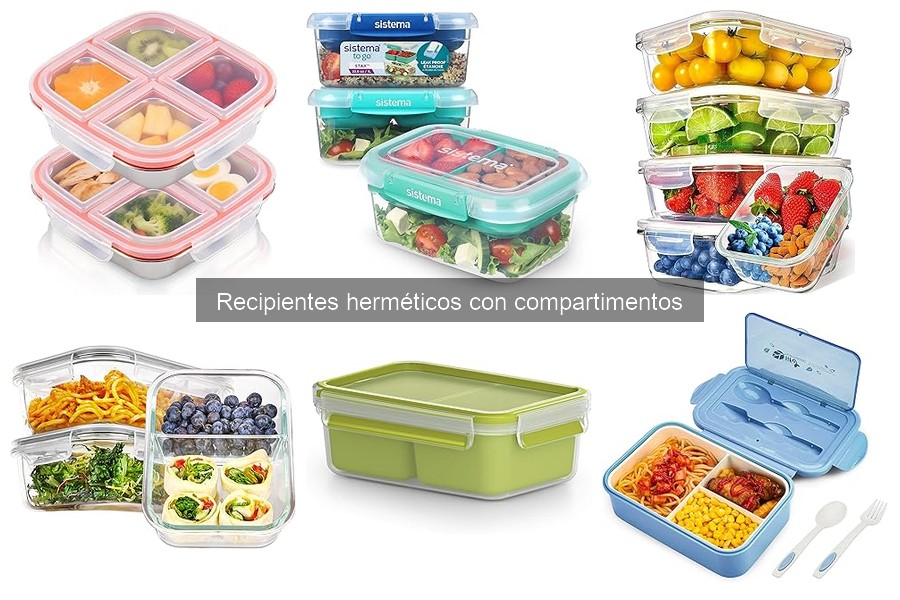 Dónde comprar recipientes herméticos con compartimentos
