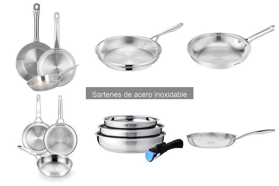 ¿Dónde comprar sartenes de acero inoxidable a buen precio?