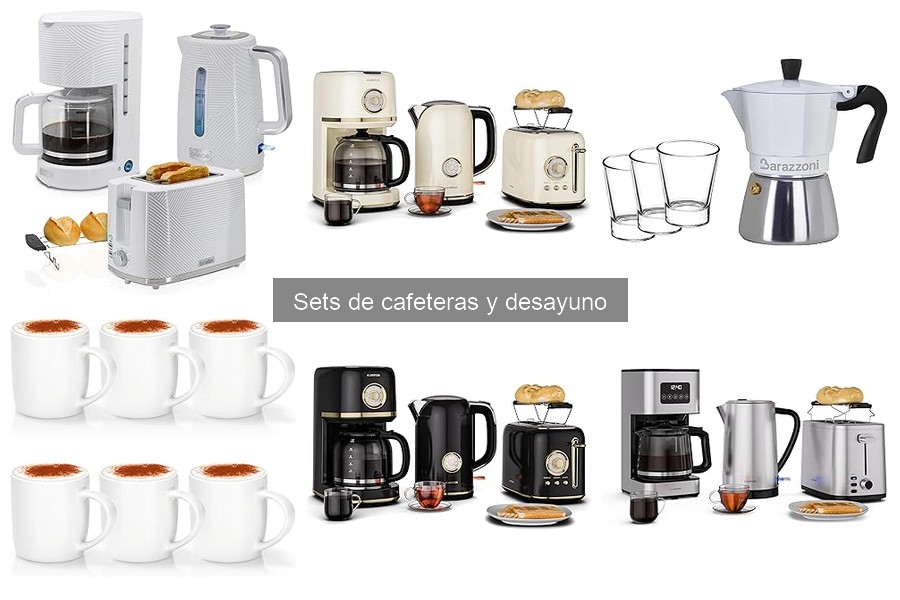 Dónde comprar sets de cafeteras y desayuno baratos