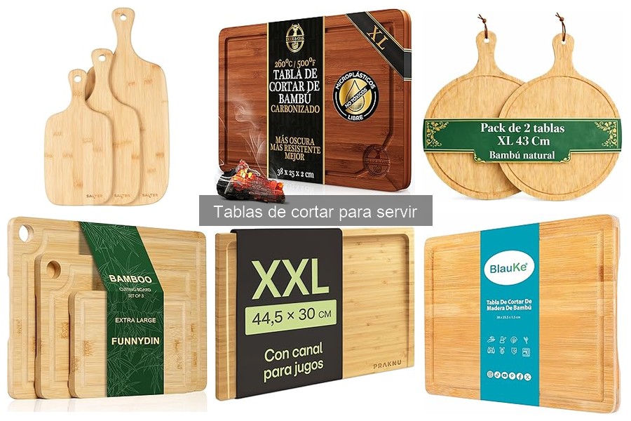 Dónde comprar tablas de cortar para servir: mejores opciones