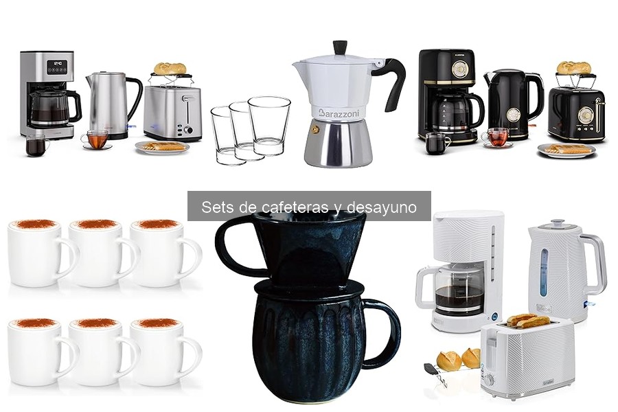 Elementos indispensables de un set de cafeteras y desayuno