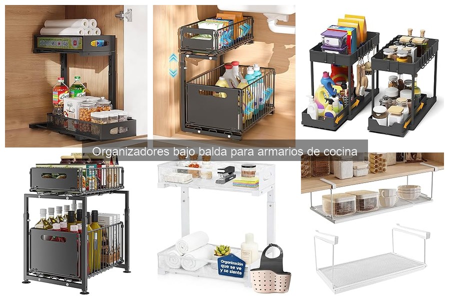 Errores comunes al elegir organizadores bajo balda de cocina